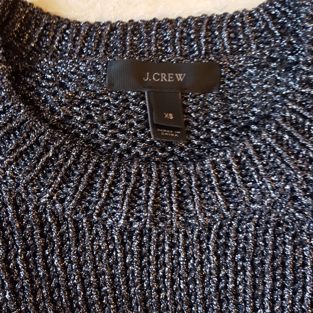 J. Crew Matelic Side Slit sweater size XS